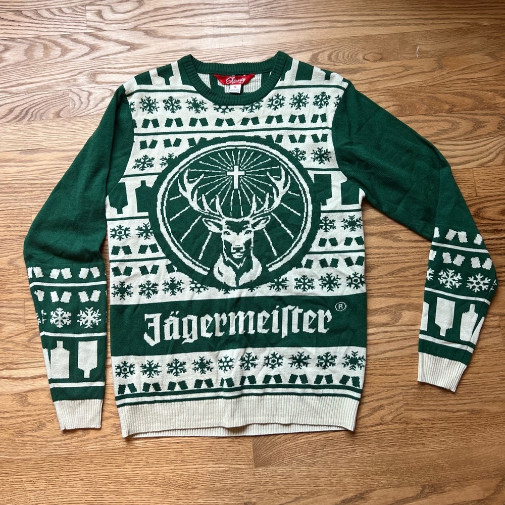 Shinesty Christmas SweaterJäegermeister size small